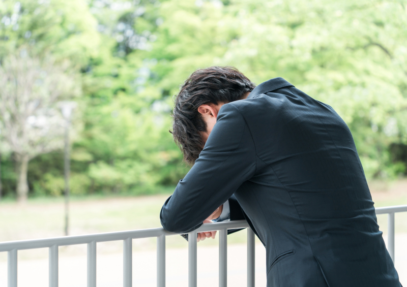 ストレスを溜めすぎた高卒社員