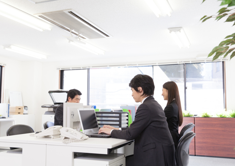 職場見学先の仕事風景